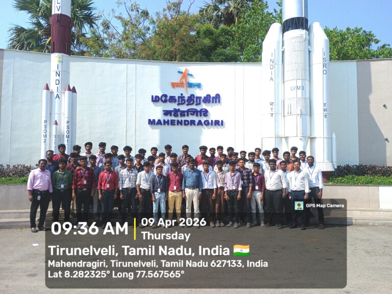 Isro Complex Industrial Visit to ISRO Propulsion Complex Organized by the Department ...